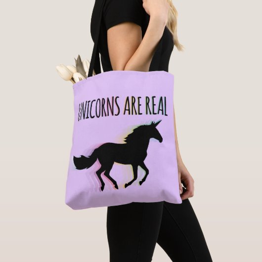 Unicorns zijn echt tote bag (Dichtbij)
