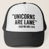 Unicorns zijn gelaam trucker pet (Voorkant)