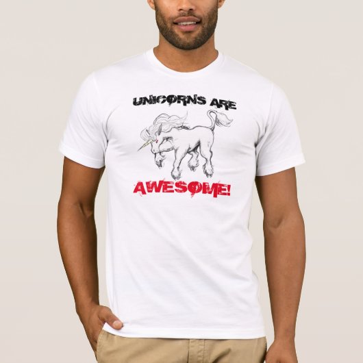 Unicorns zijn Geweldige T-shirt (Voorkant)