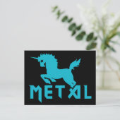 Unicorns zijn metaal briefkaart (Staand voorkant)