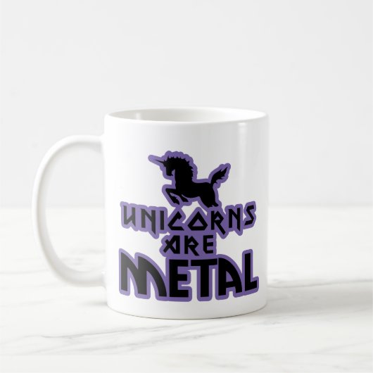 Unicorns zijn metaal koffiemok (Links)