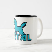 Unicorns zijn metaal tweekleurige koffiemok (Voorkant rechts)