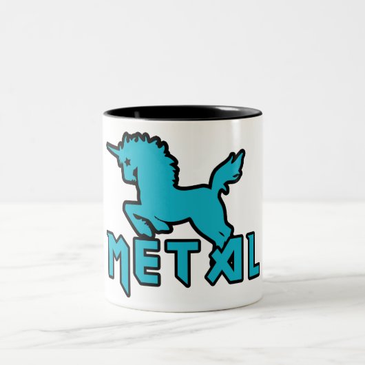 Unicorns zijn metaal tweekleurige koffiemok (Center)