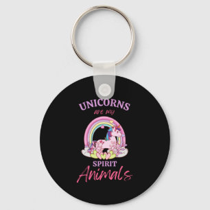 Unicorns zijn mijn gedistilleerde dieren sleutelhanger