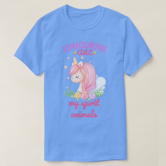 unicorns zijn mijn verzameldierentuin t-shirt (Design voorkant)