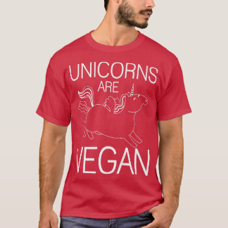 Unicorns zijn Vegan Geweldige Unicorn Design T-shi T-shirt