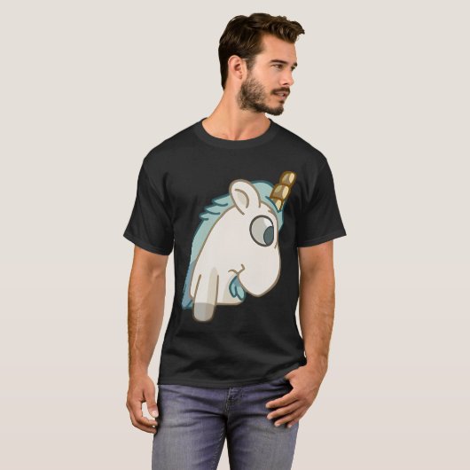 Unicorse kinderen poseren t-shirt (Voorkant volledig)