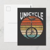 Unicycle Artist Sport Unicyclist Briefkaart (Voorkant / Achterkant)