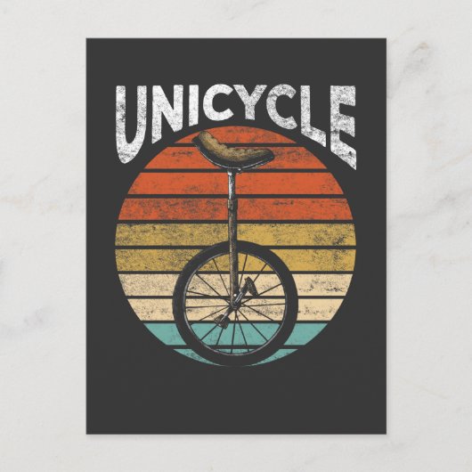 Unicycle Artist Sport Unicyclist Briefkaart (Voorkant)