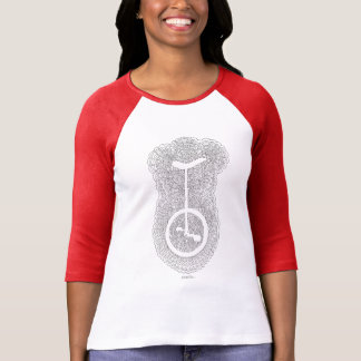 Unicycle Drawing Meditation (wit) T-shirt