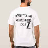 Unicycle geen handheld t-shirt (Achterkant)