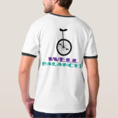 UNICYCLE Goed gebalanceerd T-SHIRT RINGER (Achterkant)
