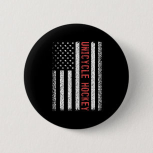 Unicycle Hockey Amerikaanse Vlag 4 juli Vrouwen Me Ronde Button 5,7 Cm