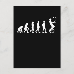 Unicycle Juggling Circus Artist Juggler Briefkaart