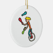 Unicycle Keramisch Ornament (Rechts)
