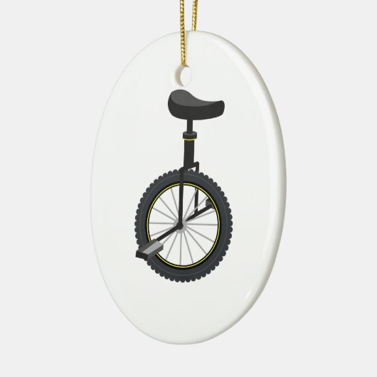 Unicycle Keramisch Ornament (Links)