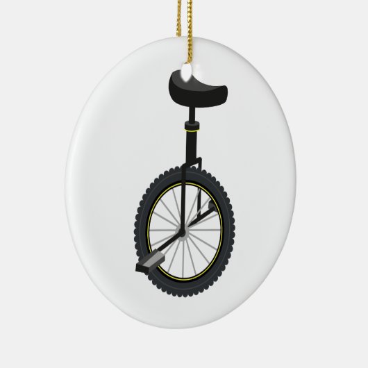 Unicycle Keramisch Ornament (Rechts)