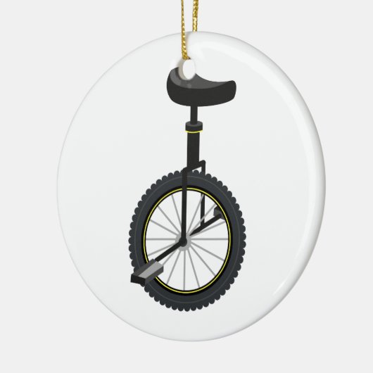 Unicycle Keramisch Ornament (Links)