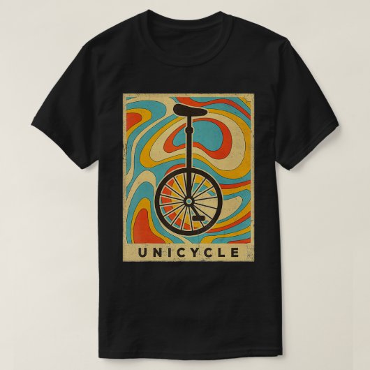 Unicycle Retro Cadeau T-shirt (Design voorkant)