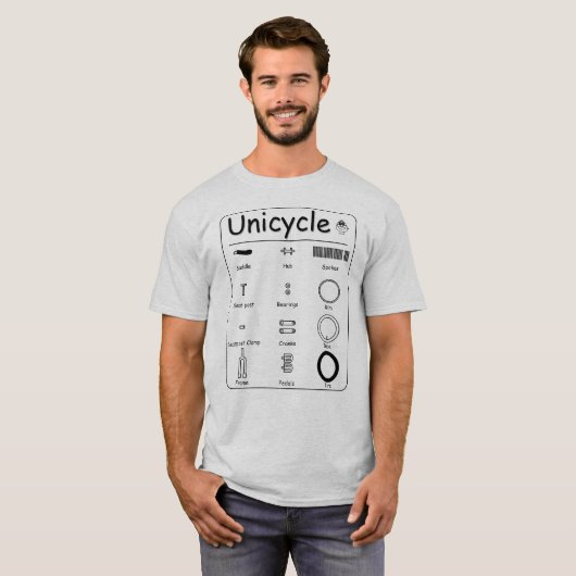 Unicycle T-shirt (Voorkant volledig)