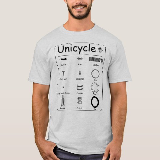 Unicycle T-shirt (Voorkant)