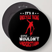 Unicycle Unicyclist jongleren Unicycle Ronde Button 6,0 Cm (Voorkant /achterkant)