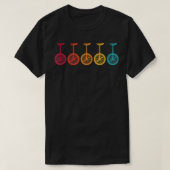 Unicycling Retro  Pedaller Unicycle Lover E T-shirt (Design voorkant)