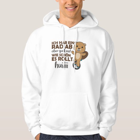 Unicyclist Beaver Circus Hoodie (Voorkant)
