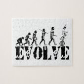Unicyclist Unicycle Evolution Sports Unicycle Legpuzzel (Horizontaal)