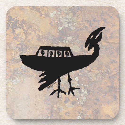 Unidentified Flying Object Drankjes Onderzetter (Voorkant)