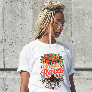 Unidos en Races Latina Hispanic Heritage Month T-shirt
