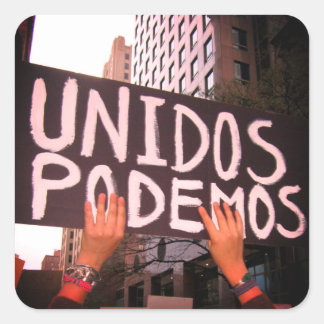 Unidos Podemos Sticker van Tamara Diaz Art