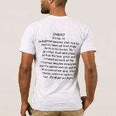 UNIDRIP artikel 10 T-shirt (Achterkant)