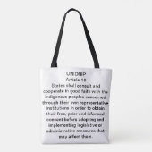 UNIDRIP artikel 19 Tote Bag (Achterkant)