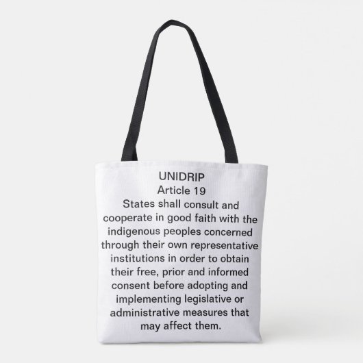 UNIDRIP artikel 19 Tote Bag (Achterkant)