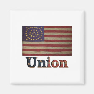 Unie Burgeroorlog Vlag ✨ Vintage Historisch Magneet