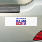 UNIE ELEKTRICITEIT BUMPERSTICKER (Op auto)
