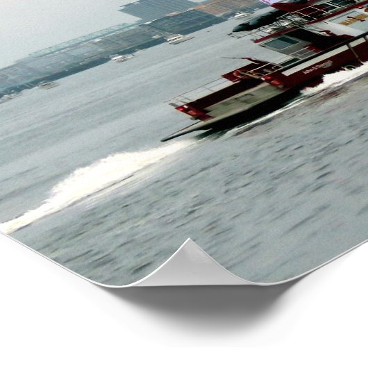 Unie- en brandboot poster (Hoek)