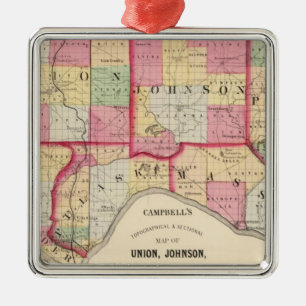 Unie, Johnson, Alexander, Pulaski Metalen Ornament