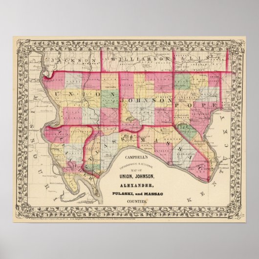 Unie, Johnson, Alexander, Pulaski Poster (Voorkant)