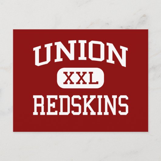 Unie - Redskins - middelbare school - Tulsa Oklaho Briefkaart (Voorkant)