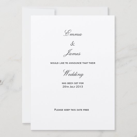 Unie - Sla de datum op Save The Date (Voorkant)