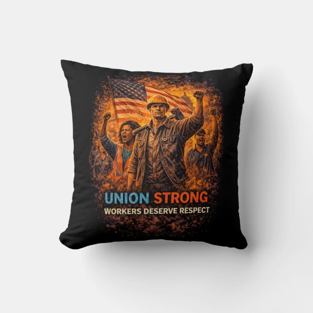 Unie Sterk Opkomend Kussen (Voorkant)