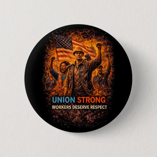 Unie Sterk Opkomend Ronde Button 5,7 Cm (Voorkant)