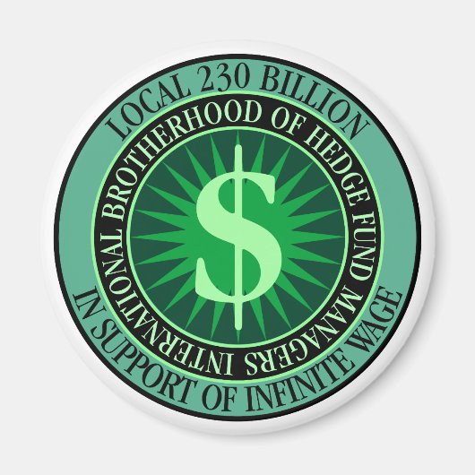 Unie van beheerders van hedgefondsen magneet (Voorkant)