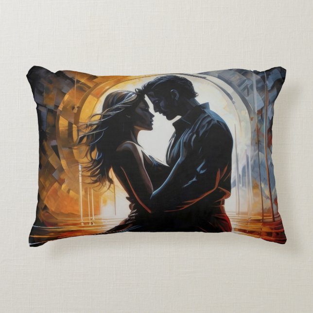 Unie van harten accent kussen (Voorkant)