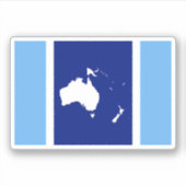 Unie van Oceanië Sticker (Voorkant)