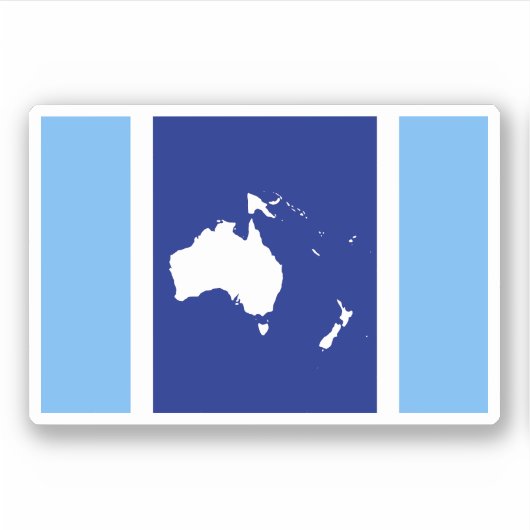 Unie van Oceanië Sticker (Voorkant)