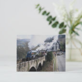 Unie van Zuid-Afrika Steam Train, op Berwyn Viadu Briefkaart (Staand voorkant)