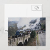 Unie van Zuid-Afrika Steam Train, op Berwyn Viadu Briefkaart (Voorkant / Achterkant)